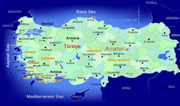 Turkey Map, Private Turkey Tour Map